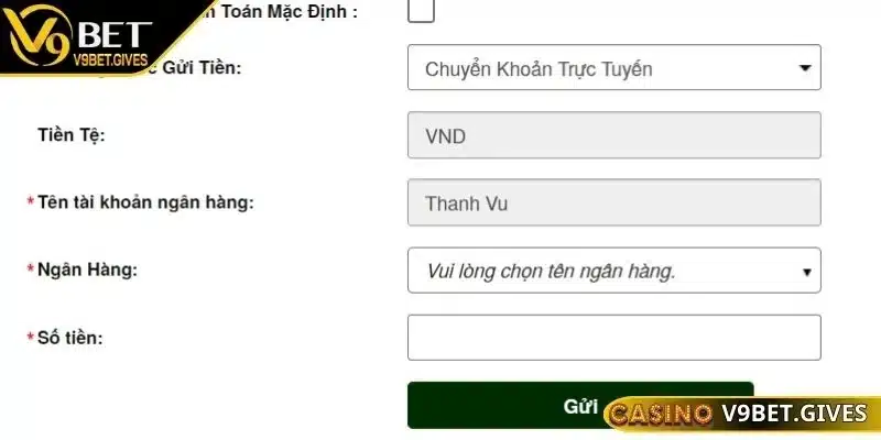 Lý do nên nạp tiền V9bet