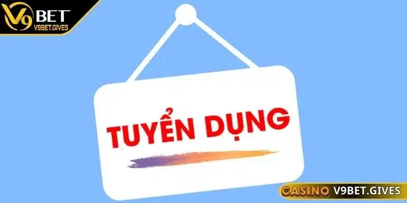 Nhấn chọn mục tuyển dụng V9bet